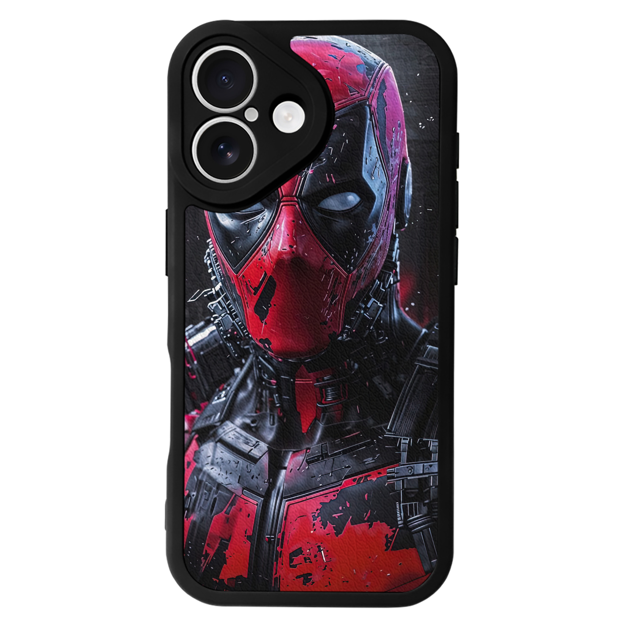 （画像用） Deadpool デッドプール 【iPhone 16シリーズ対応】シリコンスマホケース（レザー調） 材質：シリコン